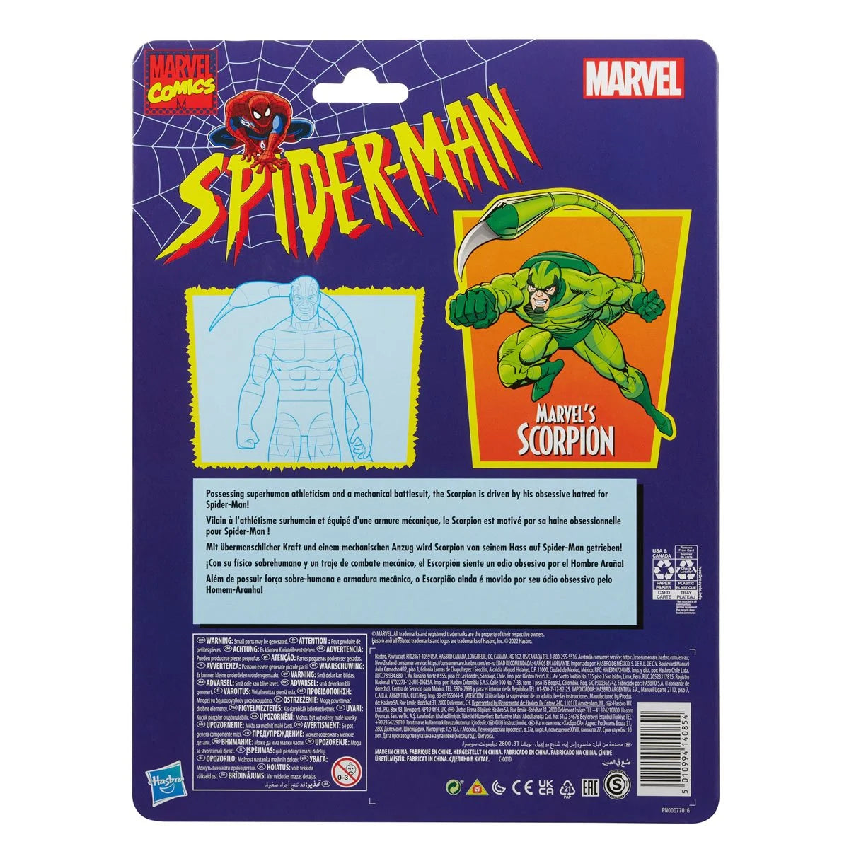 Spider-Man Retro Marvel Legends Scorpion Hasbro